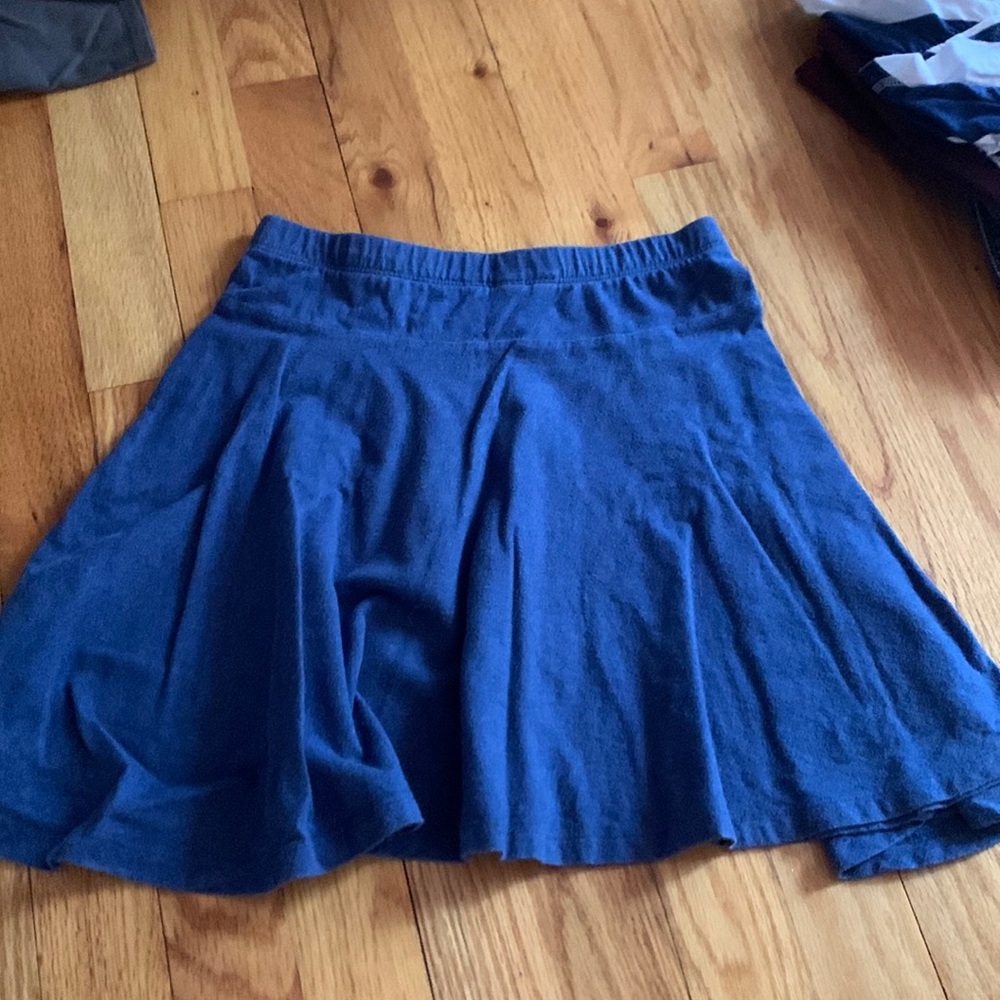 blue skirt